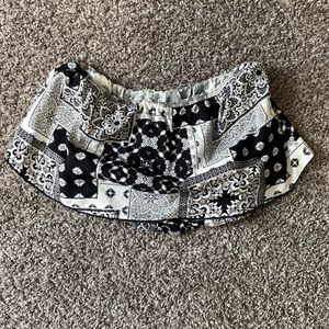 Small Patterned Papaya Tube Top